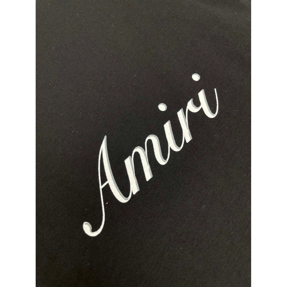 Amiri New Logo Letter Short Sleeve T-shirt,Amiri T Shirt,Tshirt,APPAREL