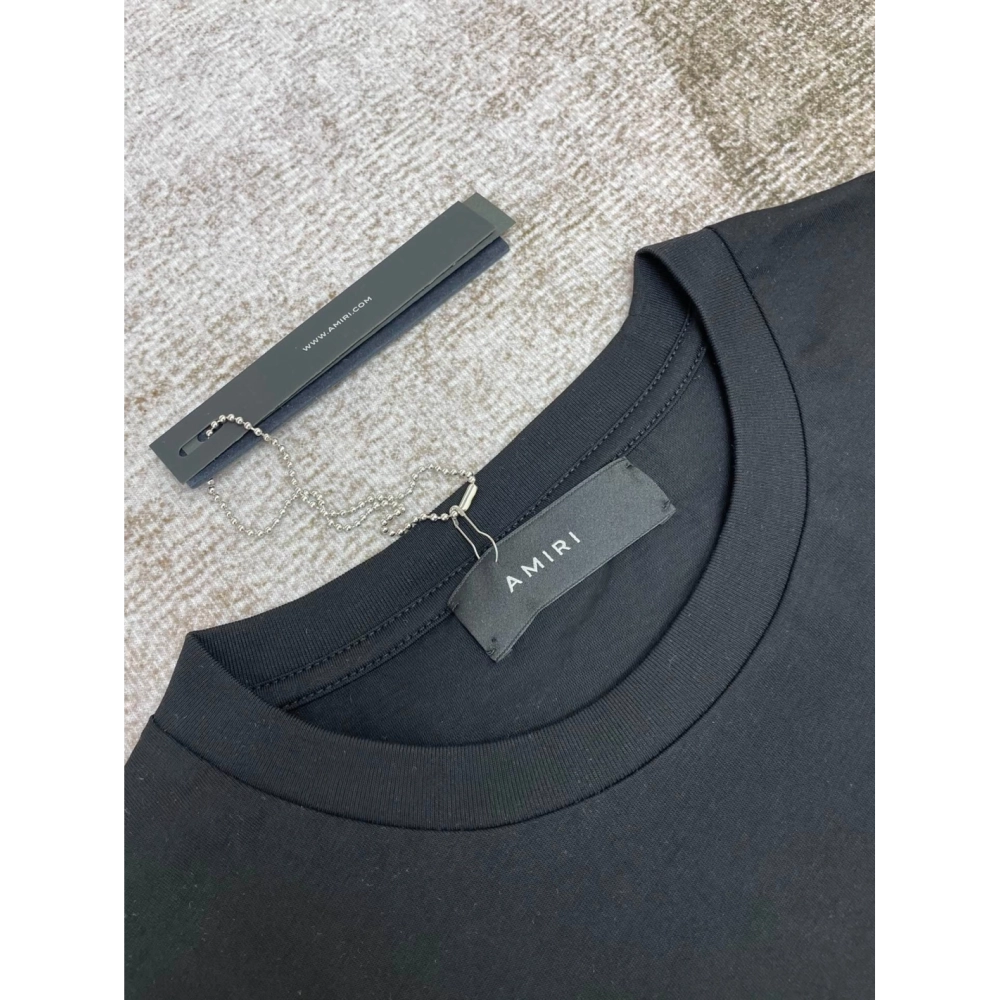 Amiri New Logo Special Print Short Sleeve T-shirt,Amiri T Shirt,Tshirt,APPAREL