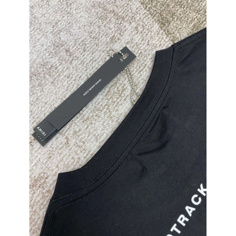 Amiri New Logo Special Print Short Sleeve T-shirt,Amiri T Shirt,Tshirt,APPAREL