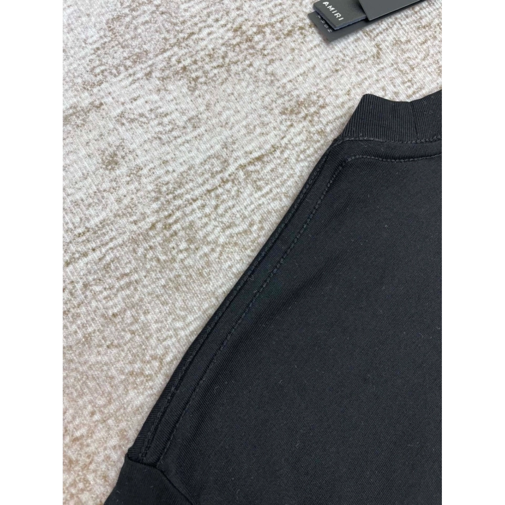 Amiri New Logo Special Print Short Sleeve T-shirt,Amiri T Shirt,Tshirt,APPAREL