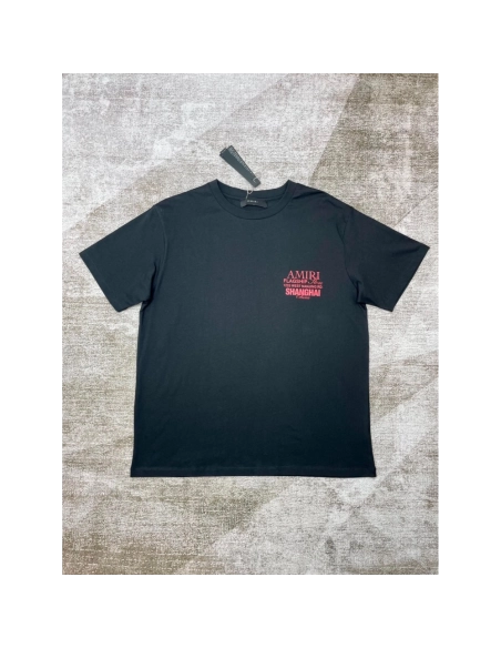 Amiri New Red Letter Printed Short Sleeve T-shirt,Amiri T Shirt,Tshirt,APPAREL