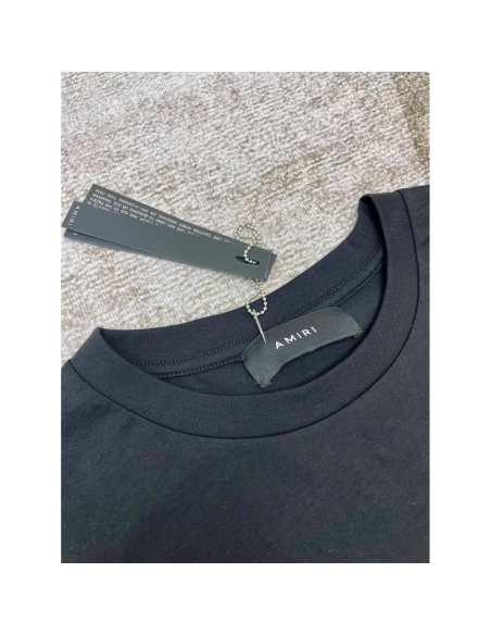 Amiri New Red Letter Printed Short Sleeve T-shirt,Amiri T Shirt,Tshirt,APPAREL