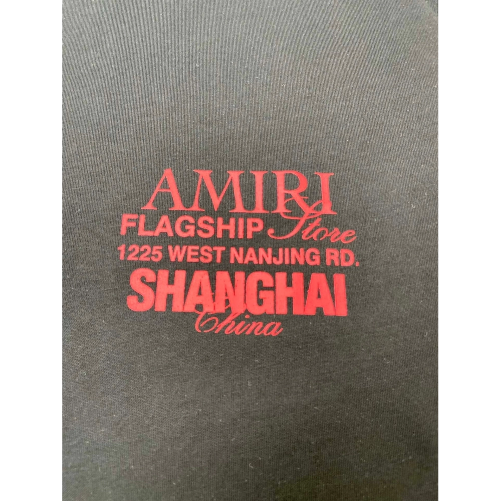 Amiri New Red Letter Printed Short Sleeve T-shirt,Amiri T Shirt,Tshirt,APPAREL