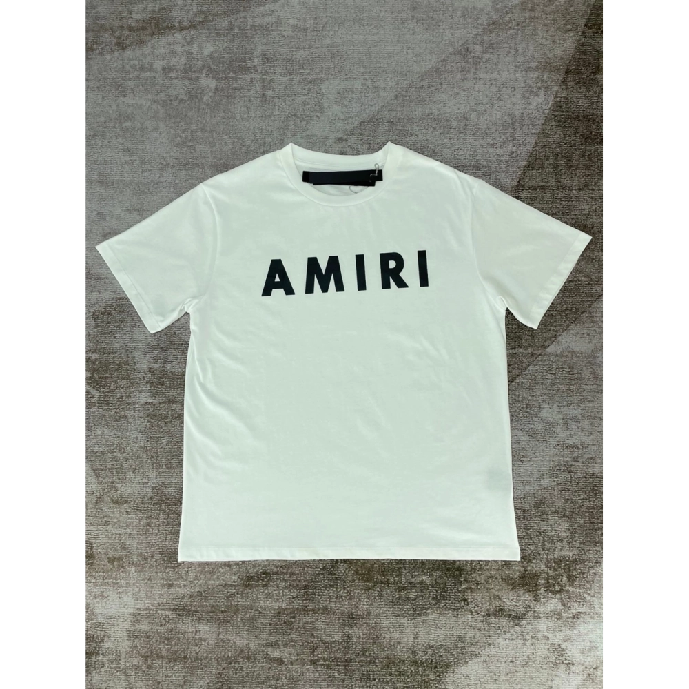 Amiri New big letter short-sleeved logo big letter black printt T-shirt,Amiri T Shirt,Tshirt,APPAREL