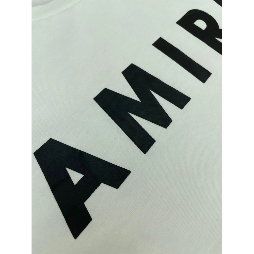 Amiri New big letter short-sleeved logo big letter black printt T-shirt,Amiri T Shirt,Tshirt,APPAREL