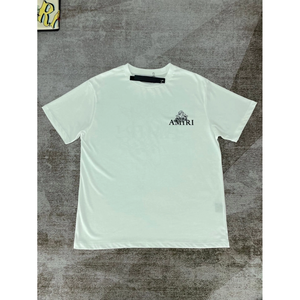 Amiri New correct version foam print T-shirt,Amiri T Shirt,Tshirt,APPAREL