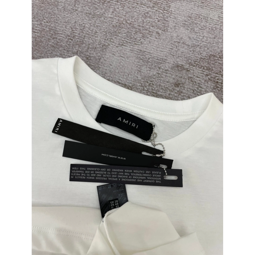 Amiri New correct version foam print T-shirt,Amiri T Shirt,Tshirt,APPAREL