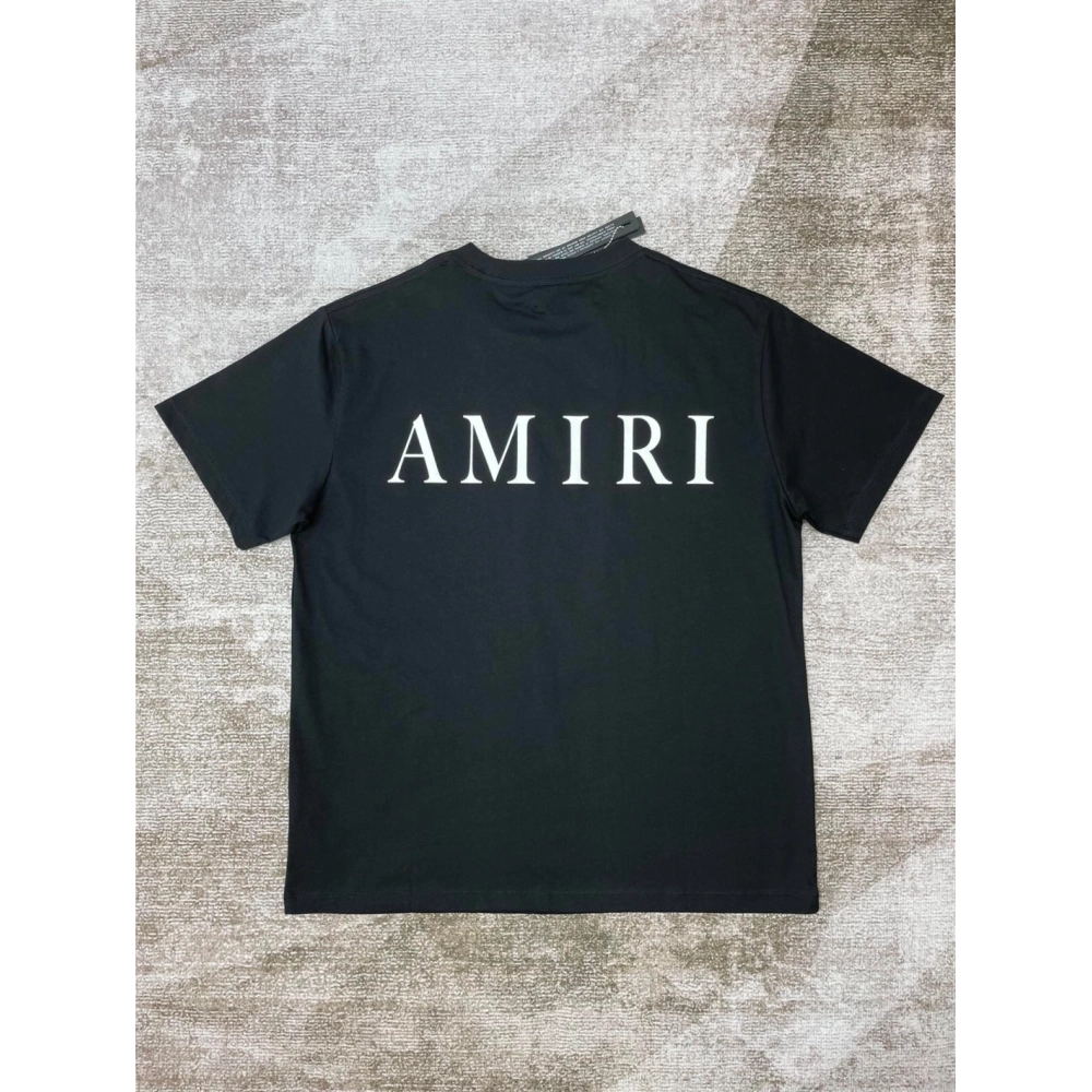 Amiri New letter short-sleeved rear logo letter printt T-shirt,Amiri T Shirt,Tshirt,APPAREL
