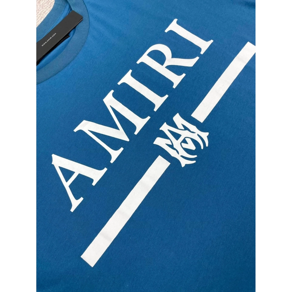 Amiri New Logo Letter Printed Short-Sleeve T-shirt,Amiri T Shirt,Tshirt,APPAREL