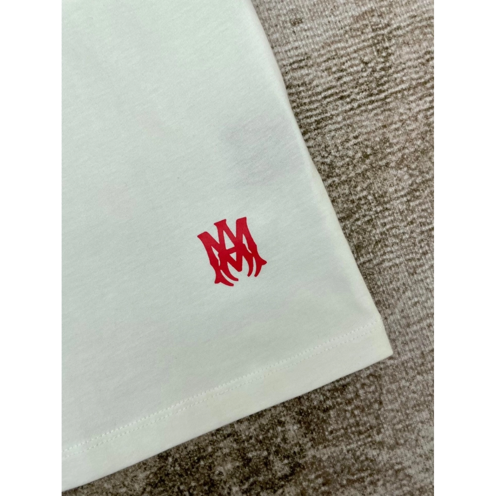 Amiri New Logo Letter Printed Short-Sleeve T-shirt,Amiri T Shirt,Tshirt,APPAREL