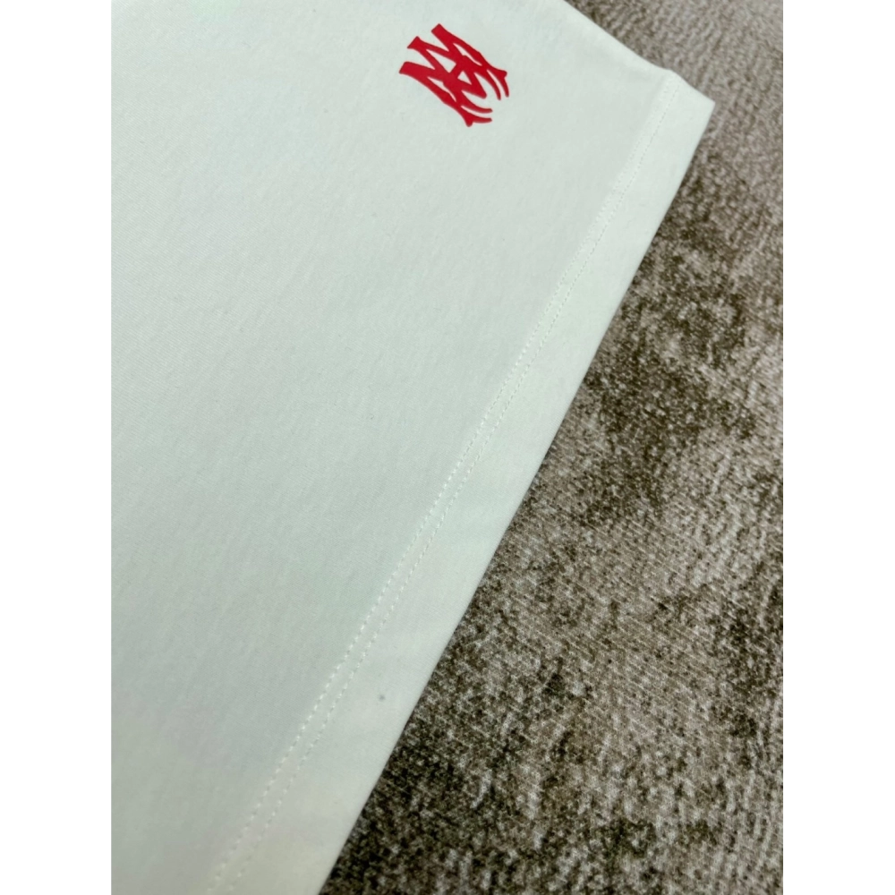 Amiri New Logo Letter Printed Short-Sleeve T-shirt,Amiri T Shirt,Tshirt,APPAREL