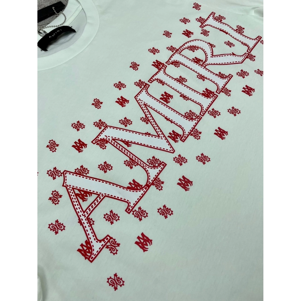 Amiri New Logo Letter Printed Short-Sleeve T-shirt,Amiri T Shirt,Tshirt,APPAREL