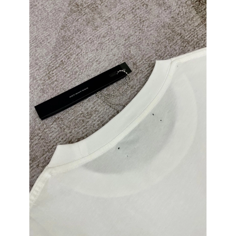 Amiri New Logo Letter Printed Short-Sleeve T-shirt,Amiri T Shirt,Tshirt,APPAREL
