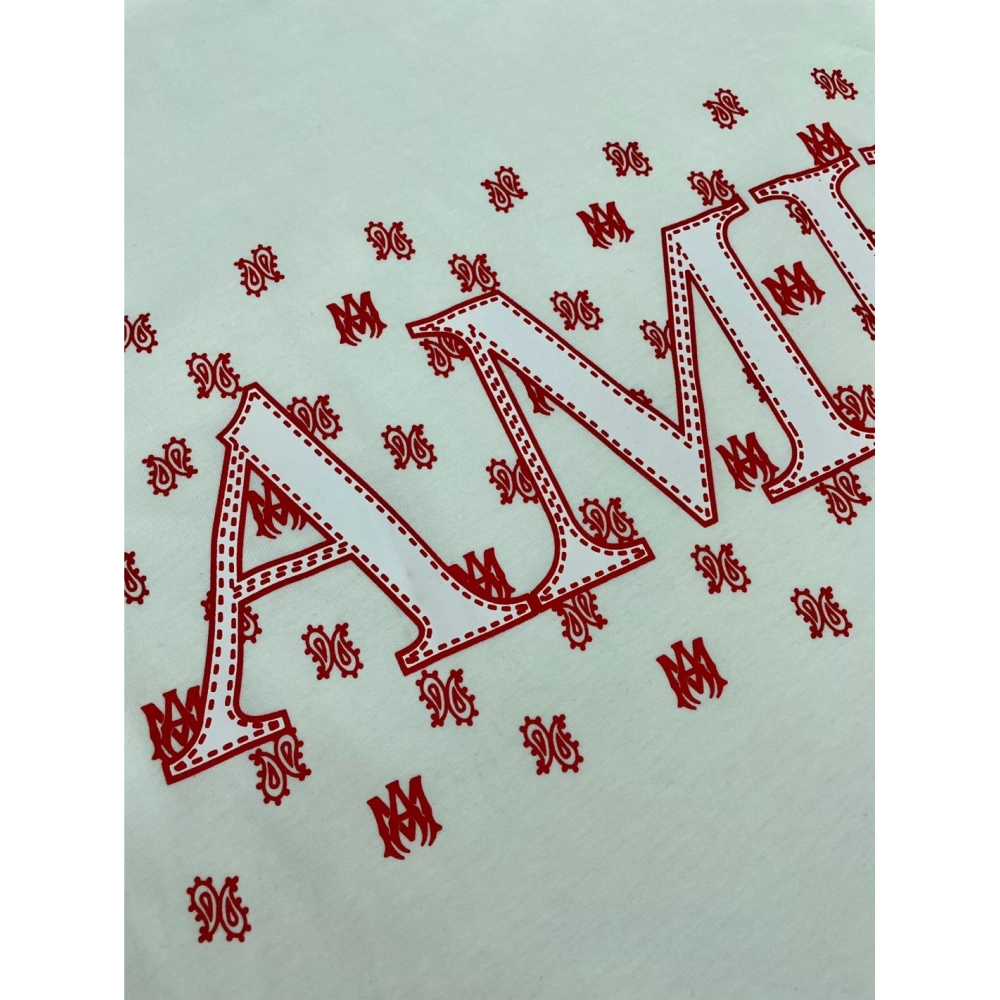 Amiri New Logo Letter Printed Short-Sleeve T-shirt,Amiri T Shirt,Tshirt,APPAREL
