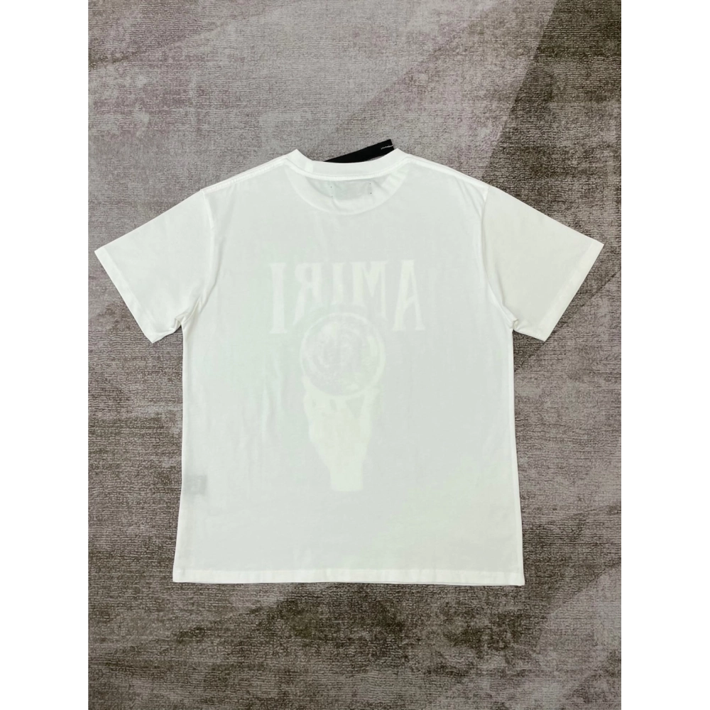 Amiri New print black short-sleeved wide letter gesture printt T-shirt,Amiri T Shirt,Tshirt,APPAREL