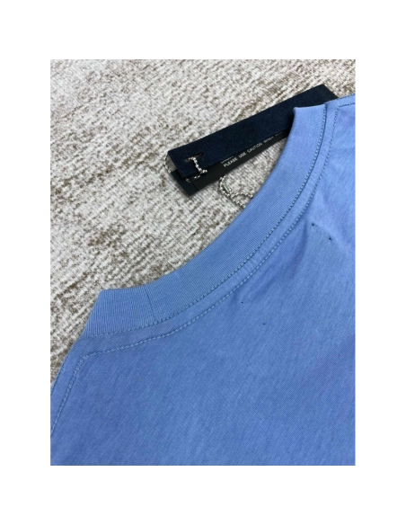 Amiri New print blue short-sleeved rear wide thick logo letter three-dimensional printt T-shirt,Amiri T Shirt,Tshirt,APPAREL