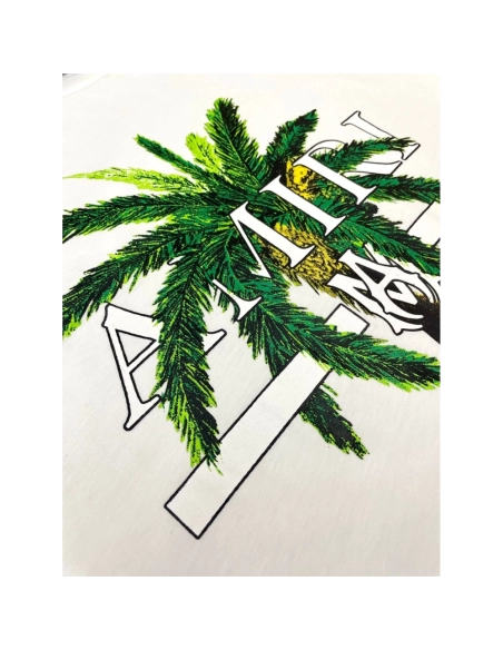 Amiri New print coconut tree short-sleeved wide logo coconut tree digital printt T-shirt,Amiri T Shirt,Tshirt,APPAREL