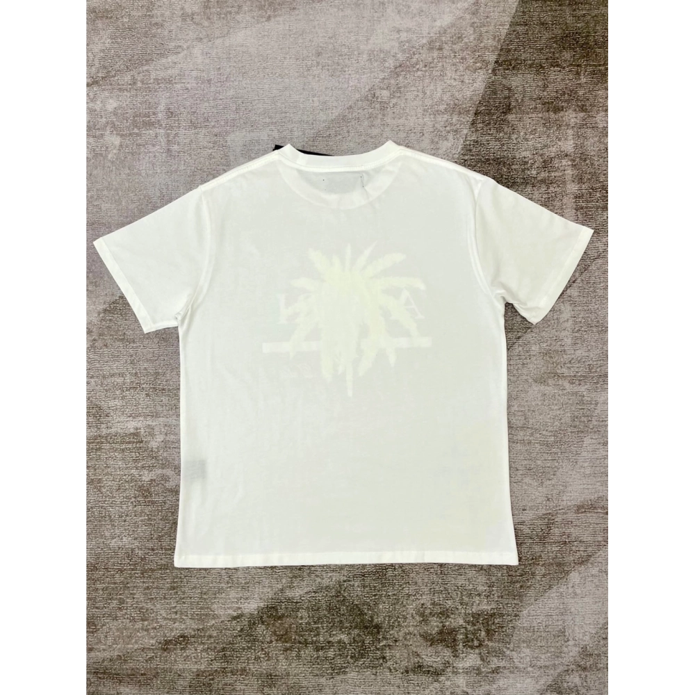 Amiri New print coconut tree short-sleeved wide logo coconut tree digital printt T-shirt,Amiri T Shirt,Tshirt,APPAREL