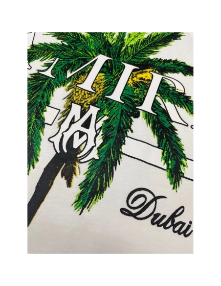 Amiri New print coconut tree short-sleeved wide logo coconut tree digital printt T-shirt,Amiri T Shirt,Tshirt,APPAREL