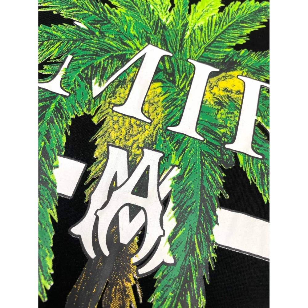 Amiri New print coconut tree short-sleeved wide logo coconut tree digital printt T-shirt,Amiri T Shirt,Tshirt,APPAREL