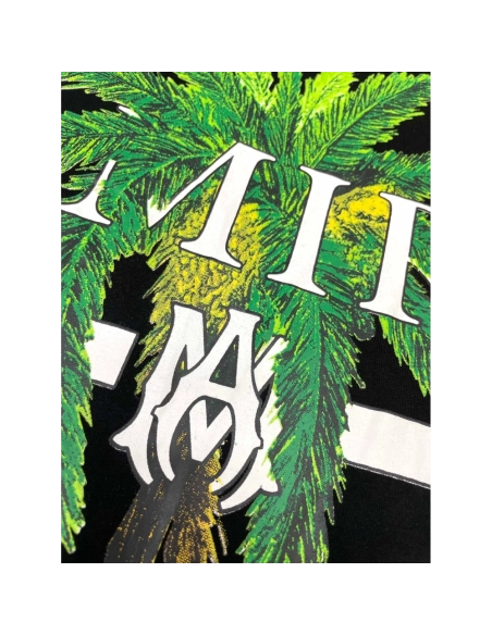 Amiri New print coconut tree short-sleeved wide logo coconut tree digital printt T-shirt,Amiri T Shirt,Tshirt,APPAREL