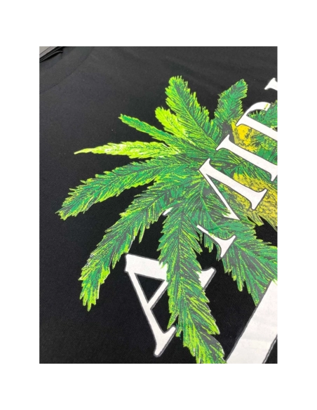 Amiri New print coconut tree short-sleeved wide logo coconut tree digital printt T-shirt,Amiri T Shirt,Tshirt,APPAREL