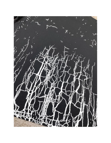 Amiri New print silk crack letter short-sleeved wide logo silk crack feeling printT-shirt,Amiri T Shirt,Tshirt,APPAREL