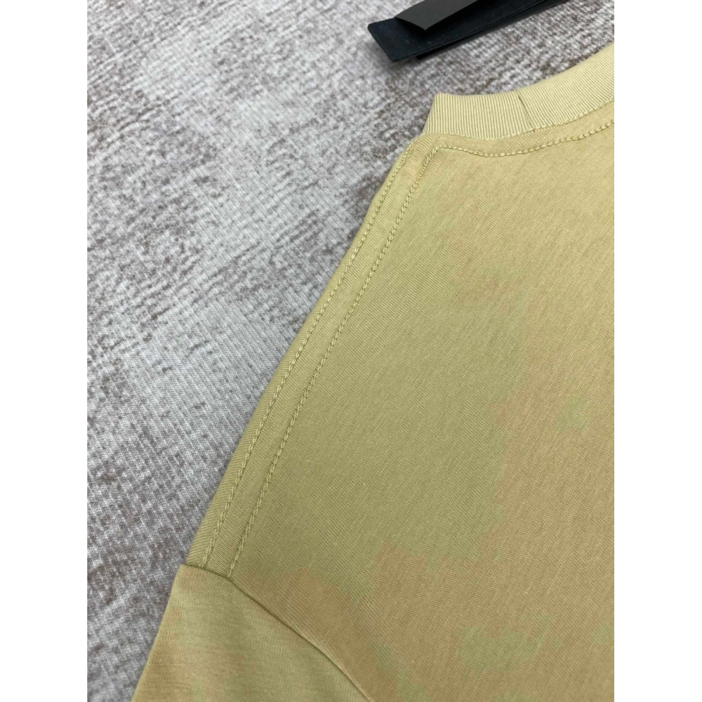 Amiri New print coffee short-sleeved rear wide gray letter printt T-shirt,Amiri T Shirt,Tshirt,APPAREL