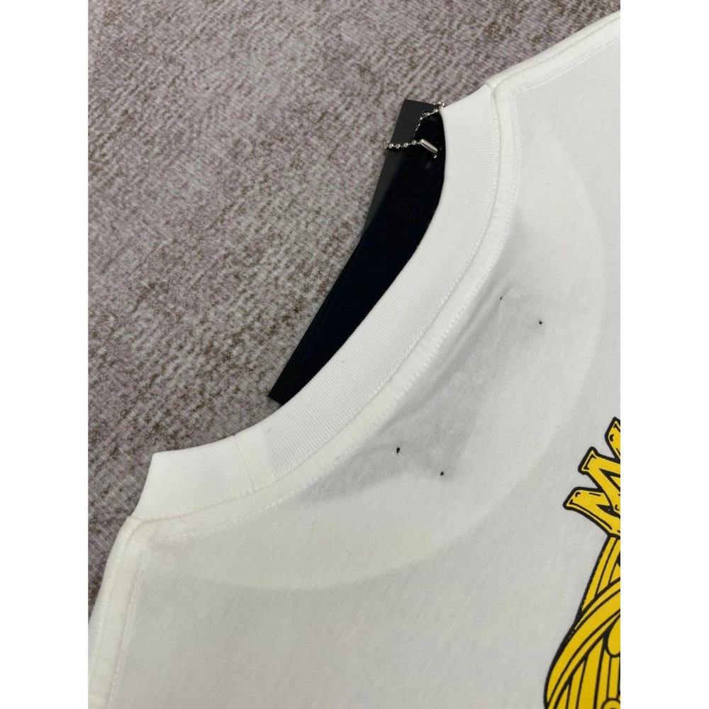 Amiri New print sun black short-sleeved wide AM letter rear sun print T-shirt,Amiri T Shirt,Tshirt,APPAREL