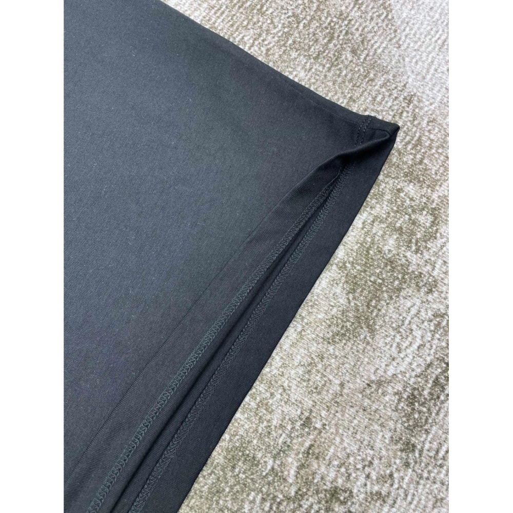 Amiri New print sun black short-sleeved wide AM letter rear sun print T-shirt,Amiri T Shirt,Tshirt,APPAREL