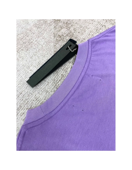 Amiri New print purple short-sleeved rear wide logo letter printt T-shirt,Amiri T Shirt,Tshirt,APPAREL