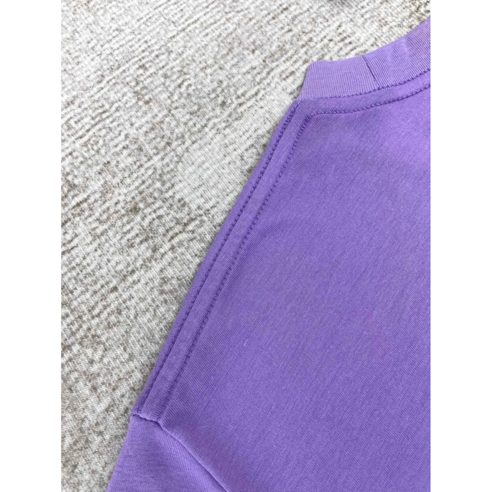 Amiri New print purple short-sleeved rear wide logo letter printt T-shirt,Amiri T Shirt,Tshirt,APPAREL