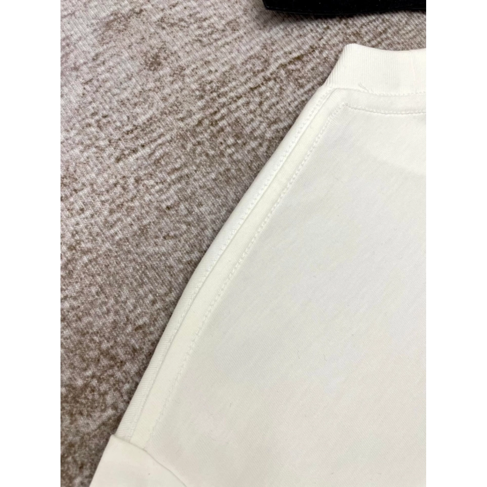 Amiri New print white short-sleeved rear wide small logo letter printt T-shirt,Amiri T Shirt,Tshirt,APPAREL