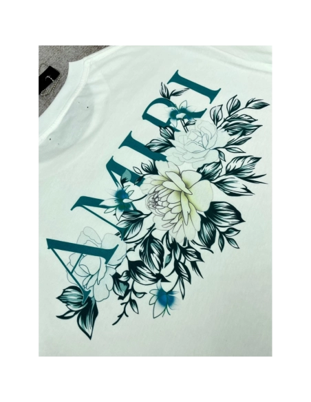 Amiri New Rose Printed Short-Sleeve T-shirt,Amiri T Shirt,Tshirt,APPAREL