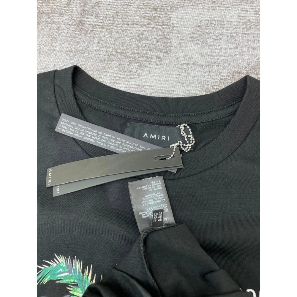 Amiri New short-sleeved coconut tree digital direct spray print T-shirt,Amiri T Shirt,Tshirt,APPAREL