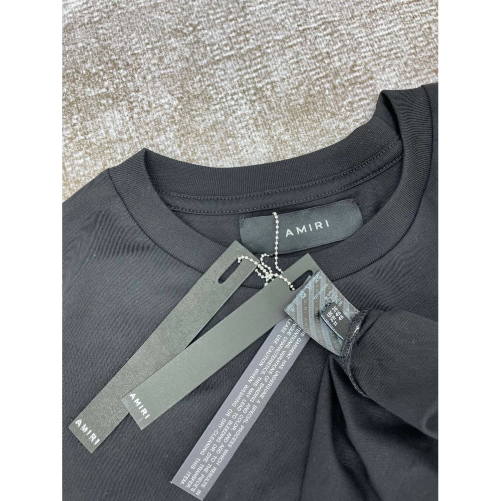 Amiri New short-sleeved joint Sanskrit printed letter print T-shirt,Amiri T Shirt,Tshirt,APPAREL
