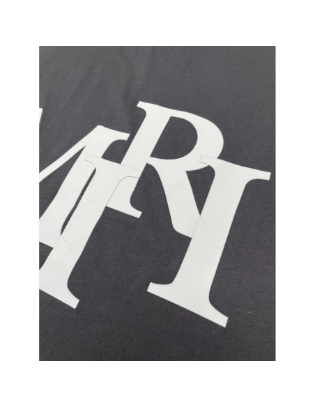 Amiri New short-sleeved New wash water mark tag T-shirt,Amiri T Shirt,Tshirt,APPAREL