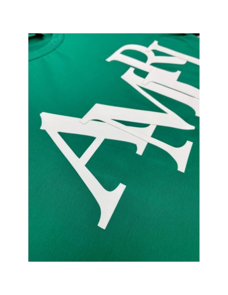 Amiri New short-sleeved New wash water mark tag T-shirt,Amiri T Shirt,Tshirt,APPAREL
