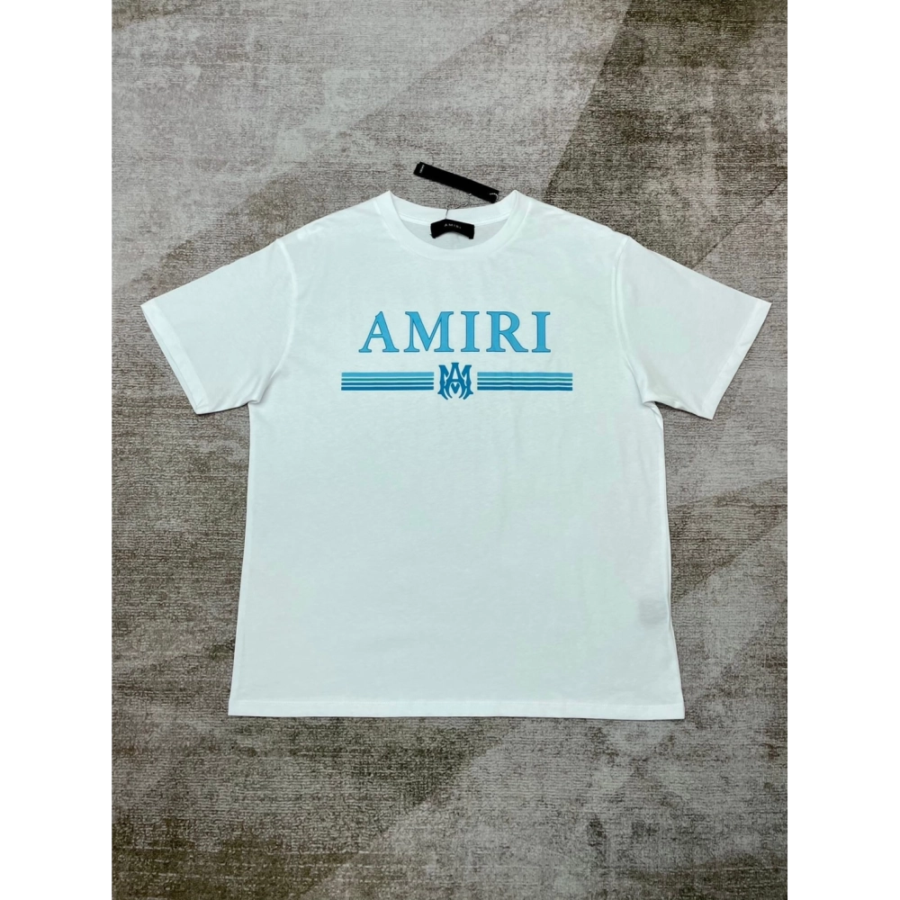 Amiri New short-sleeved New wash water mark tag T-shirt,Amiri T Shirt,Tshirt,APPAREL