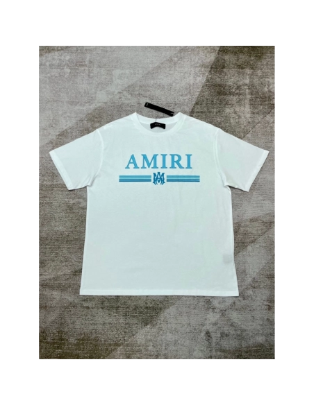 Amiri New short-sleeved New wash water mark tag T-shirt,Amiri T Shirt,Tshirt,APPAREL