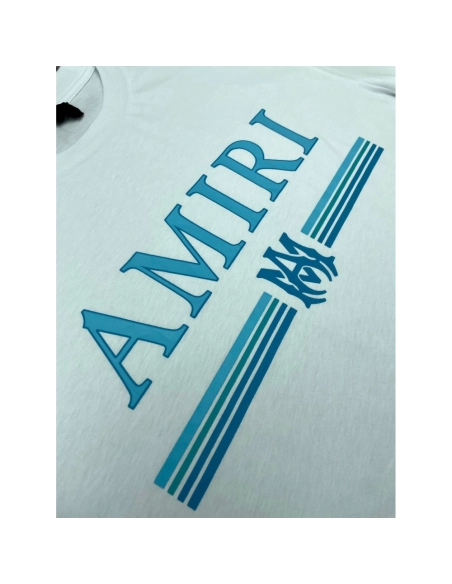 Amiri New short-sleeved New wash water mark tag T-shirt,Amiri T Shirt,Tshirt,APPAREL