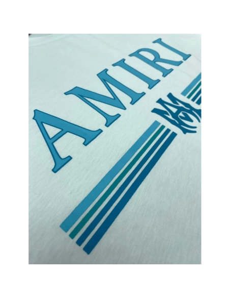 Amiri New short-sleeved New wash water mark tag T-shirt,Amiri T Shirt,Tshirt,APPAREL