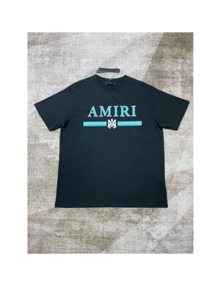 Amiri New short-sleeved New wash water mark tag T-shirt,Amiri T Shirt,Tshirt,APPAREL