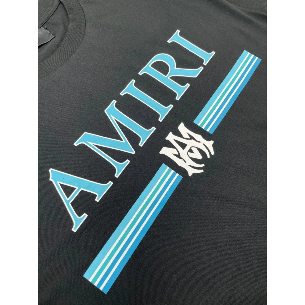 Amiri New short-sleeved New wash water mark tag T-shirt,Amiri T Shirt,Tshirt,APPAREL