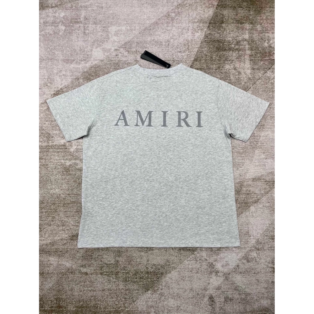 Amiri New short-sleeved New wash water mark tag T-shirt,Amiri T Shirt,Tshirt,APPAREL