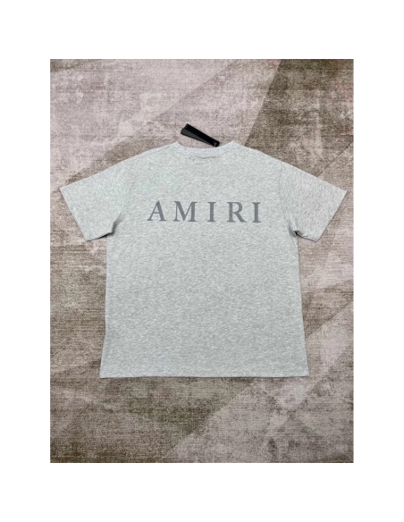 Amiri New short-sleeved New wash water mark tag T-shirt,Amiri T Shirt,Tshirt,APPAREL