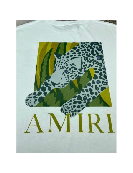 Amiri New short-sleeved New wash water mark tag T-shirt,Amiri T Shirt,Tshirt,APPAREL