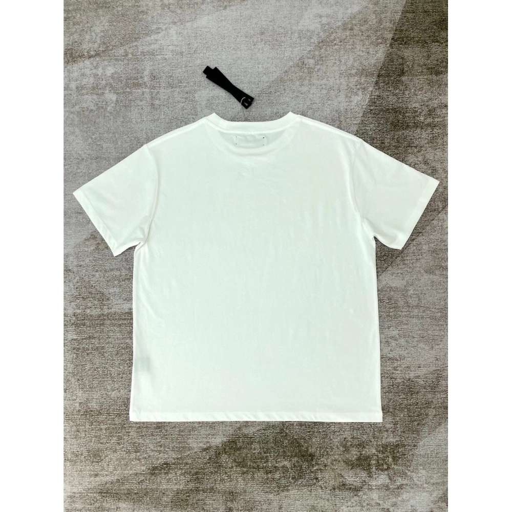 Amiri New short-sleeved New wash water mark tag T-shirt,Amiri T Shirt,Tshirt,APPAREL