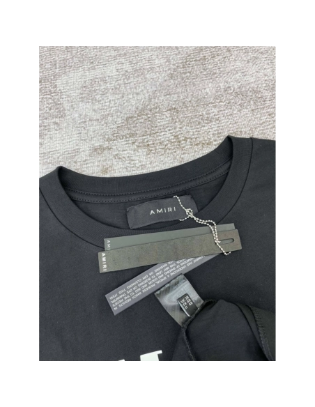 Amiri New short-sleeved New wash water mark tagt T-shirt,Amiri T Shirt,Tshirt,APPAREL