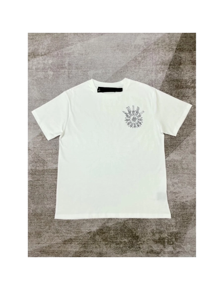 Amiri New short-sleeved rear kaleidoscope letter printt T-shirt,Amiri T Shirt,Tshirt,APPAREL